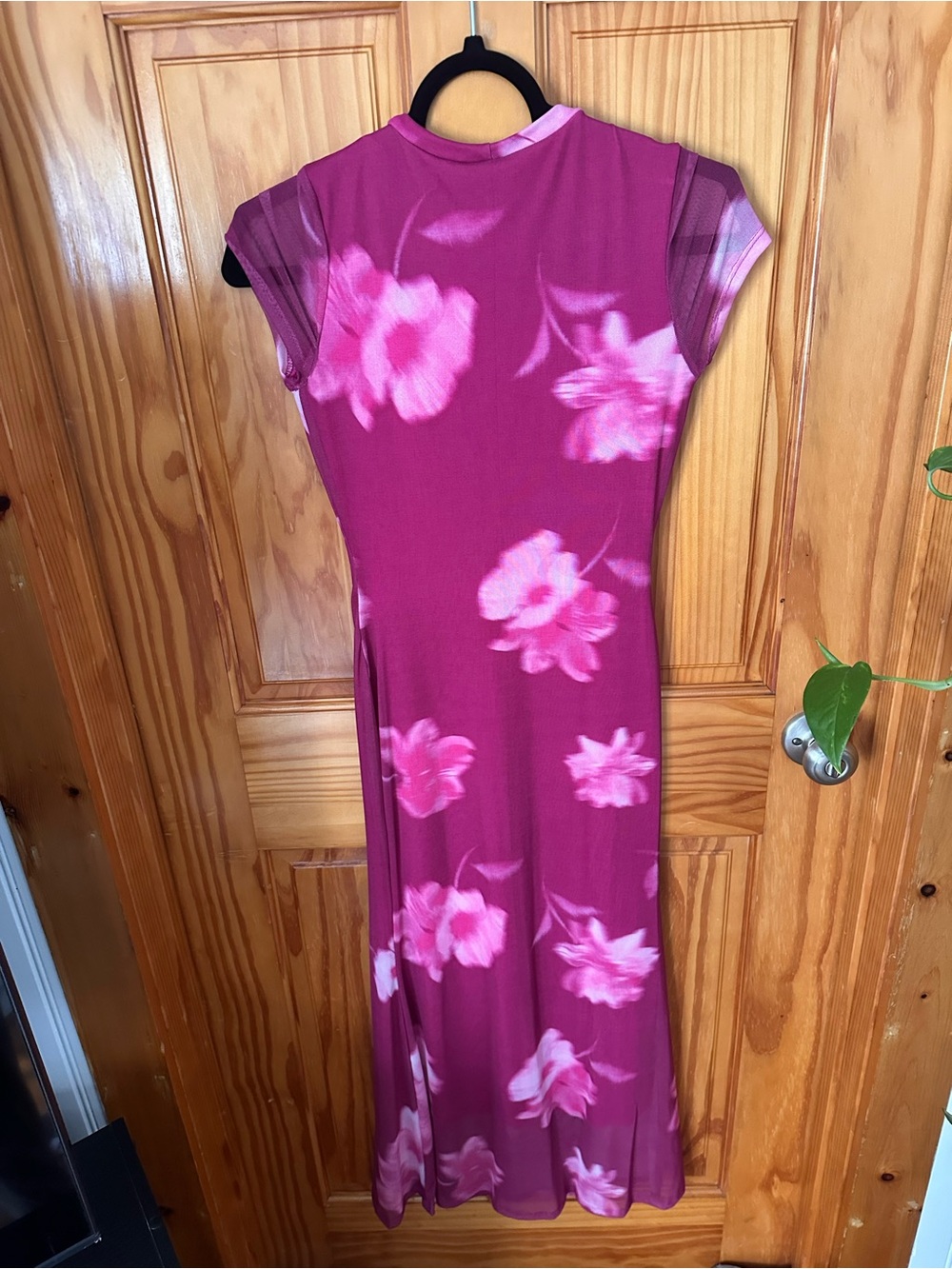 NWT See You Monday Burgundy Floral Dress - Picture 12 of 13
